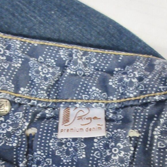PAIGE‎ Premium Denim Roxbury Skinny Ankle Crop Jeans Size 29 (30.5) Medium Wash - Picture 8 of 16